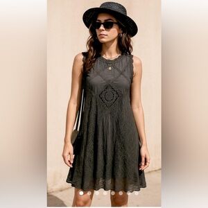 Altar'd State Elegant Black Lace Dress